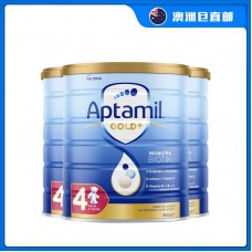 【澳洲直邮包邮】Aptamil 爱他美 金装4段 900克x3罐/箱（2岁+）【收件人身份证必需上传】【新疆、西藏、内蒙古、青海、宁夏、海南、甘肃，需加收运费】